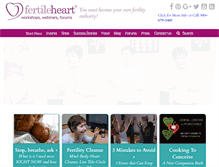 Tablet Screenshot of fertileheart.com